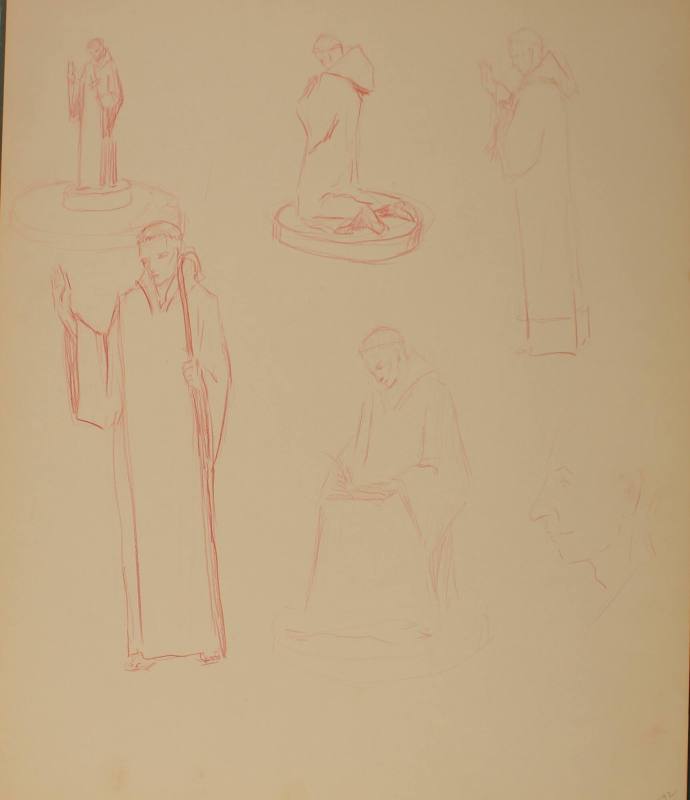 Study for Saint Francis Xavier: Figure studies