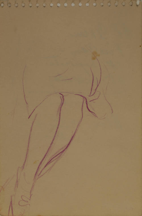 Study for Library Girl: Woman’s legs