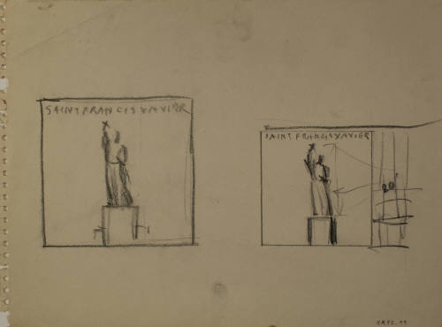 Study for Saint Francis Xavier: Two studies