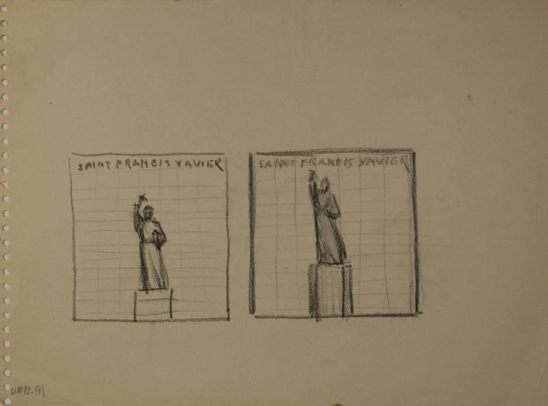 Study for Saint Francis Xavier: Two studies
