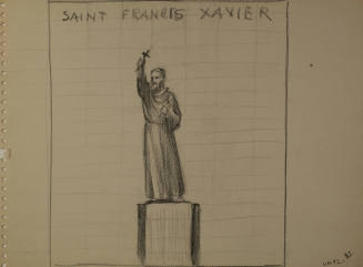 Study for Saint Francis Xavier: Study of saint