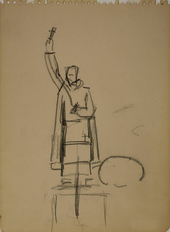 Study for Saint Francis Xavier: Figure study