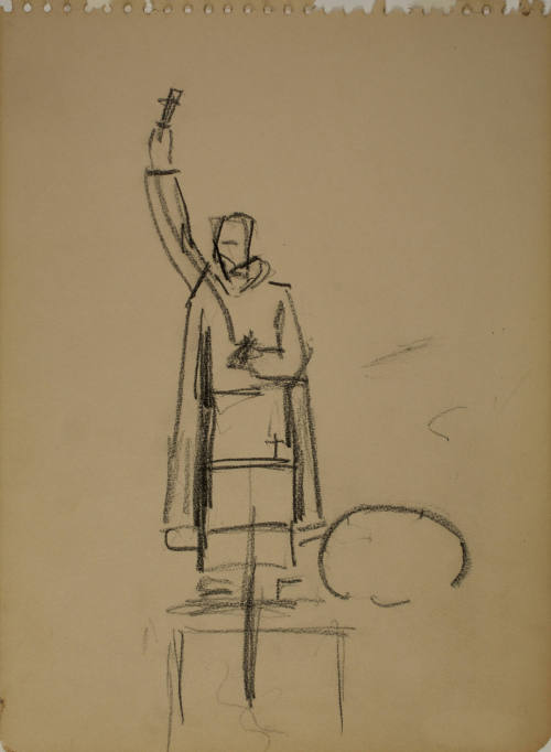 Study for Saint Francis Xavier: Figure study