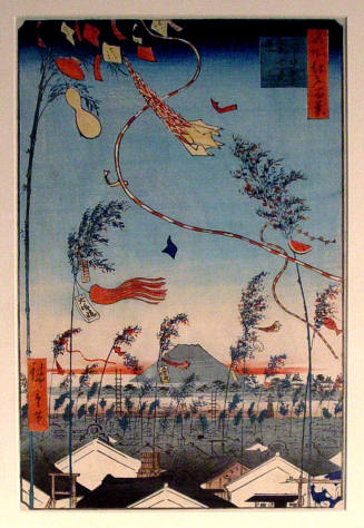One Hundred Famous Views of Edo Series: The City Flourishing, Tanabata Festival