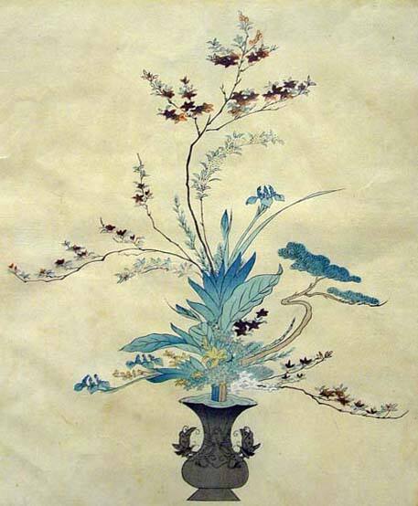 The Flowers of Japan and the Art of Floral Arrangment Series: plate 8-9