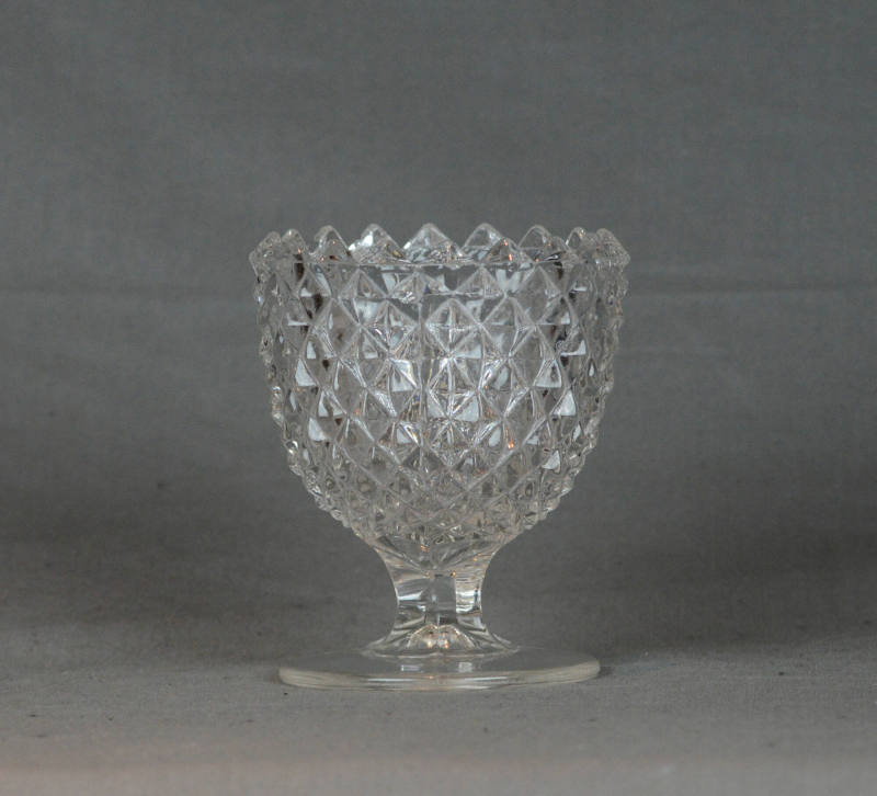 Sawtooth pattern (AKA Diamond Point, Diamond Gillinder No. 56, Cambridge Sawtooth, Crossett Sawtooth, Lamberton Sawtooth, Miter Diamond, Pineapple, or Mitre)